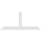 Ekena Millwork Portland Architectural Grade PVC Gable Bracket, 84"W x 38 1/2"H x 4"D x 6"F, 11/12 Pitch GBP084X39X0406POR00 - alternate 4